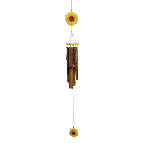 Sunflower Bamboo Wind Chime