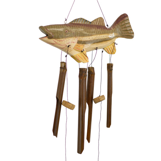 Big Mouth Bass Bamboo Wind Chime