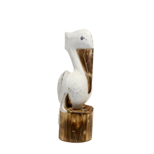 Standing Pelican Wood Carvings