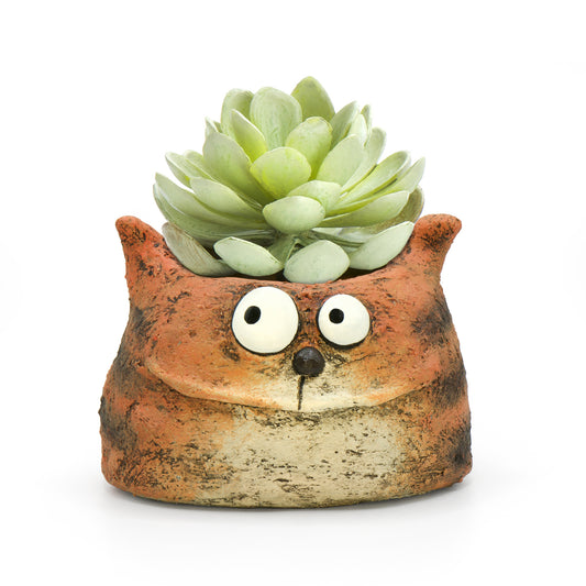 Harley the Tiger Cat Planter