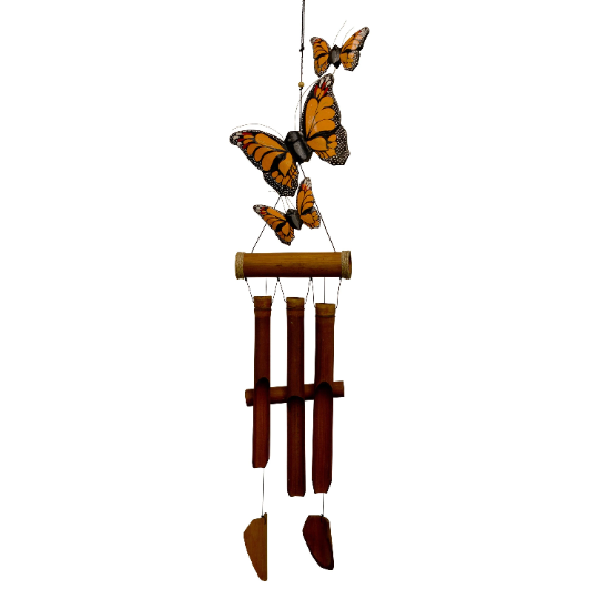 Monarch Butterfly Harmony Bamboo Wind Chime