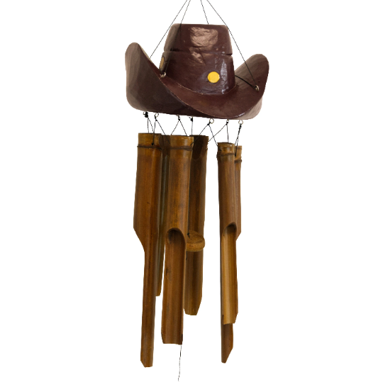 Cowboy Hat Bamboo Wind Chime