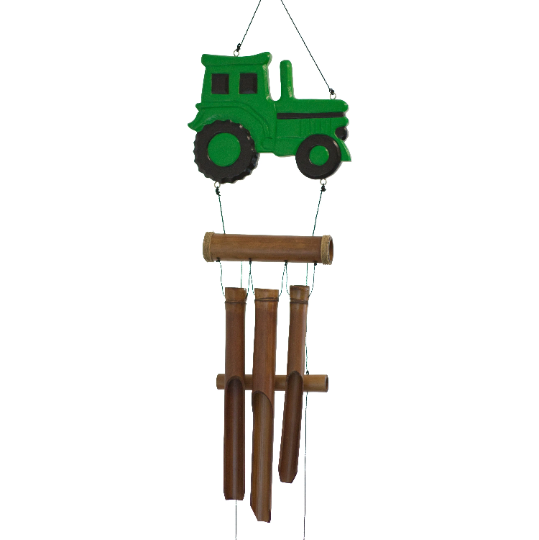 Tractor Bamboo Wind Chime
