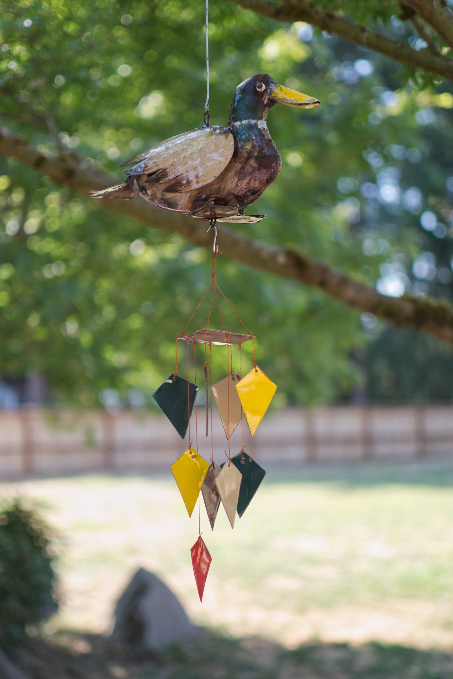 Duck Upcycled Oil Drum Wind Chime