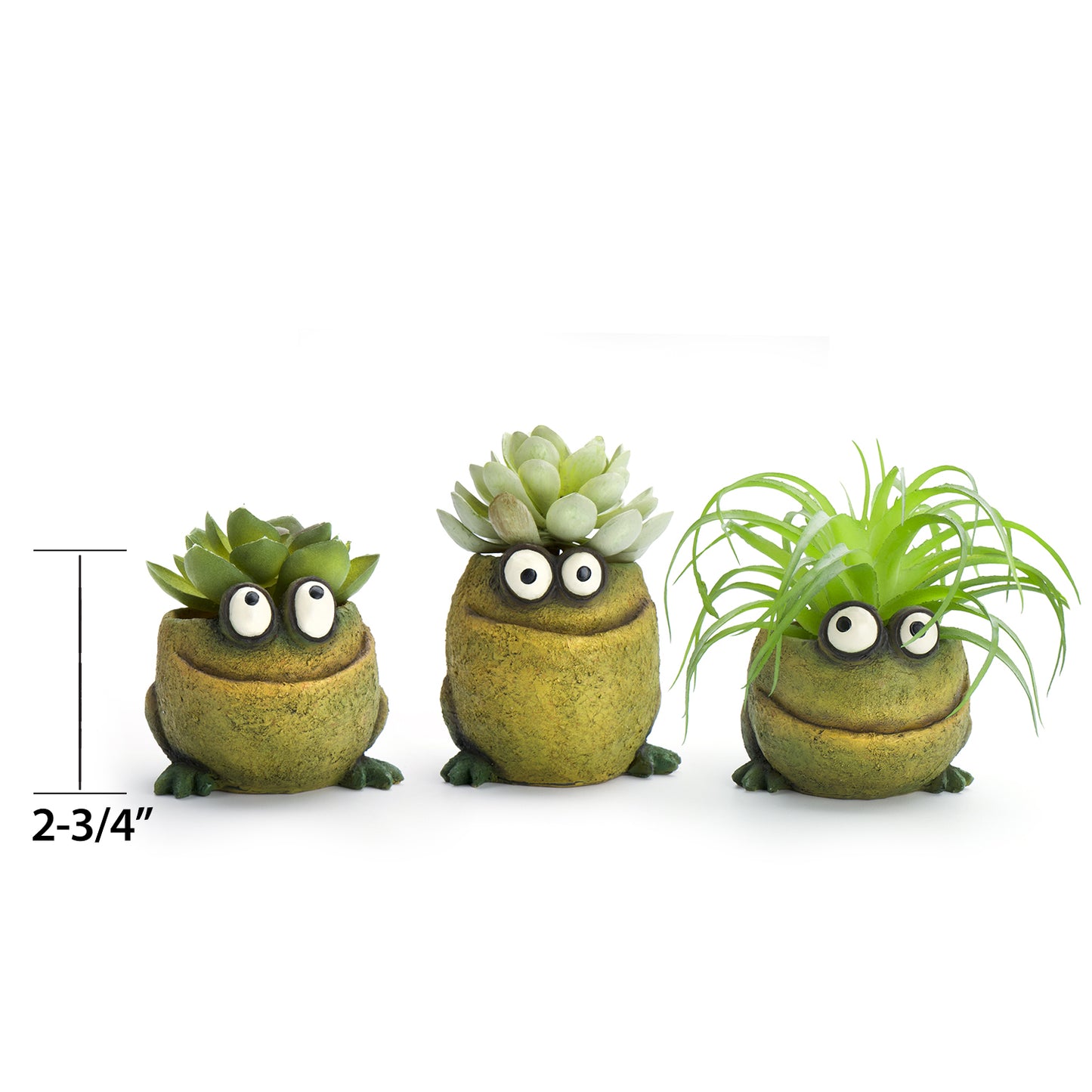 Frog Trio Planters, Set of 3