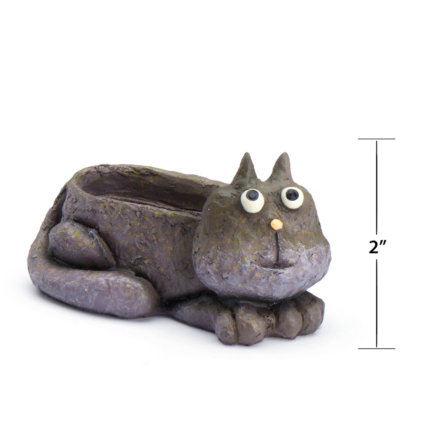 Violet Cat Mom & Baby Planters, Set of 2