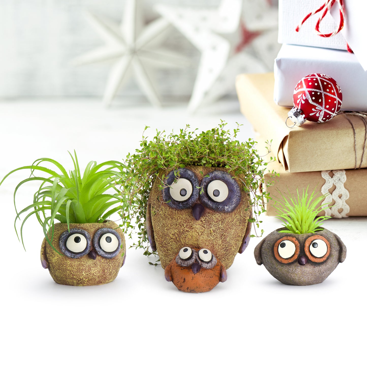 Mama & Baby Owlets Planters, Set of 3